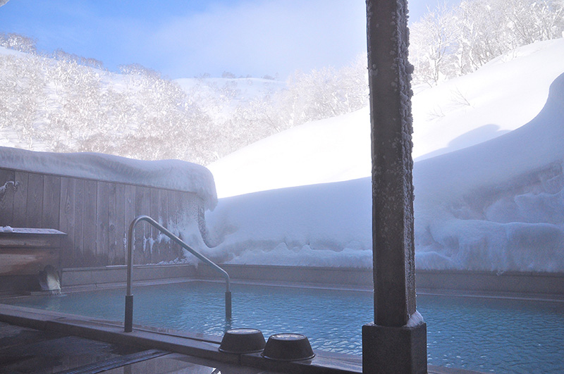 北海道ニセコの露店風呂です。